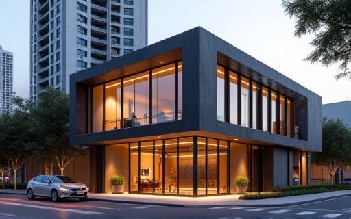 Conceptual image of Estúdio Sons Vivos exterior in São Paulo