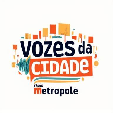 Logo for 'Vozes da Cidade' Podcast by Rádio Metrópole